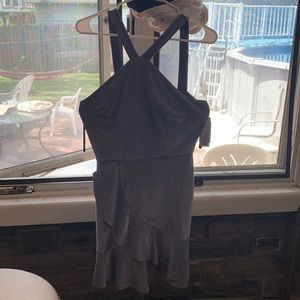BCX dress size 9 mini dress in the color silver